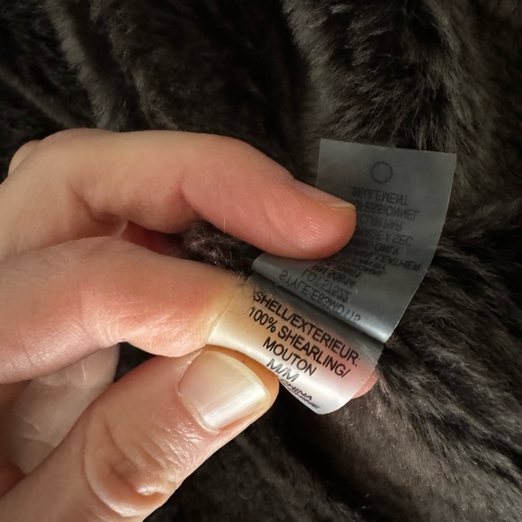 Elie Tahari 100% shearling jacket, dark brown, size M. - Picture 11 of 15